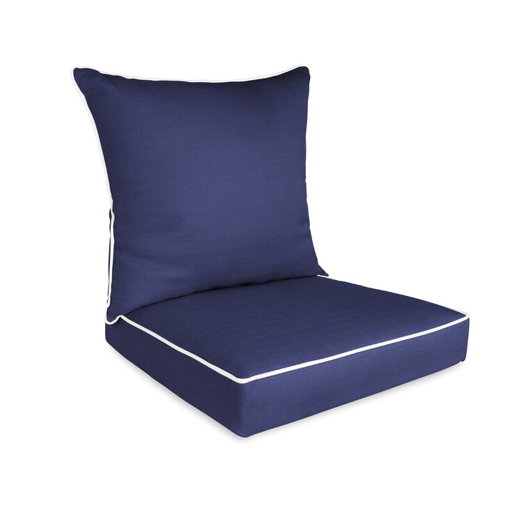 Navy blue shop patio chair cushions